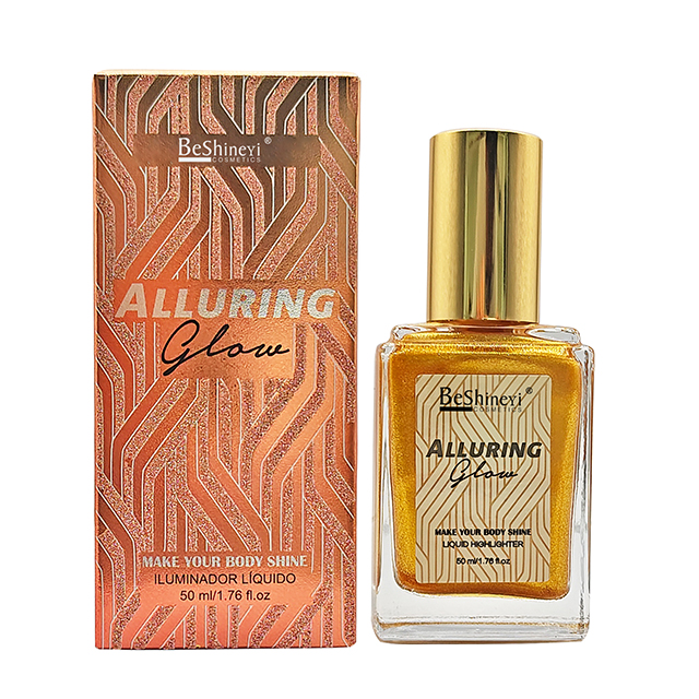 Vegan Tanning Oil Liquid Illuminator Makeup Shimmer Body Oil for Skin Glow Organic Shimmering Oil