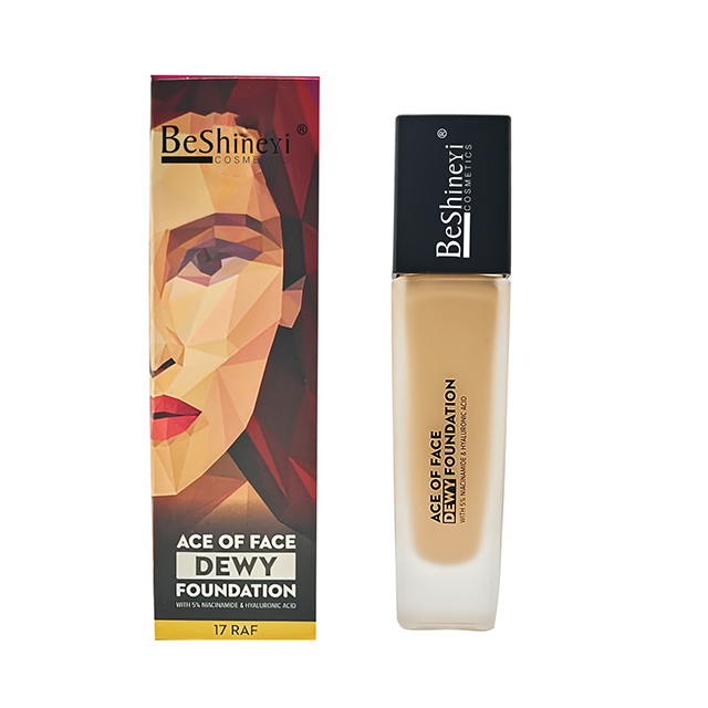 Custom Logo Vegan Waterproof Long Lasting Foundation Full Coverage Private Label Liquid Sunproof Dewy Foundation for Dark Women