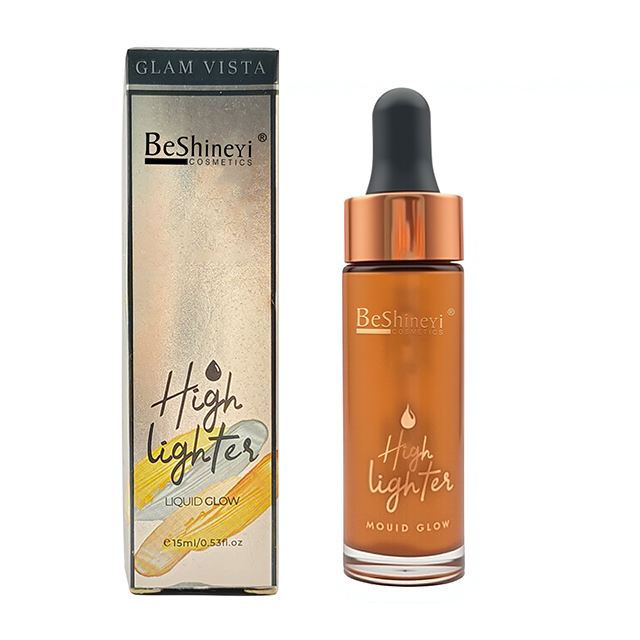 OEM Custom Logo Private Label Dewy Face & Body Glitter Liquid Highlighter Long Wearing Waterproof Multi Use Brighten Highlighter