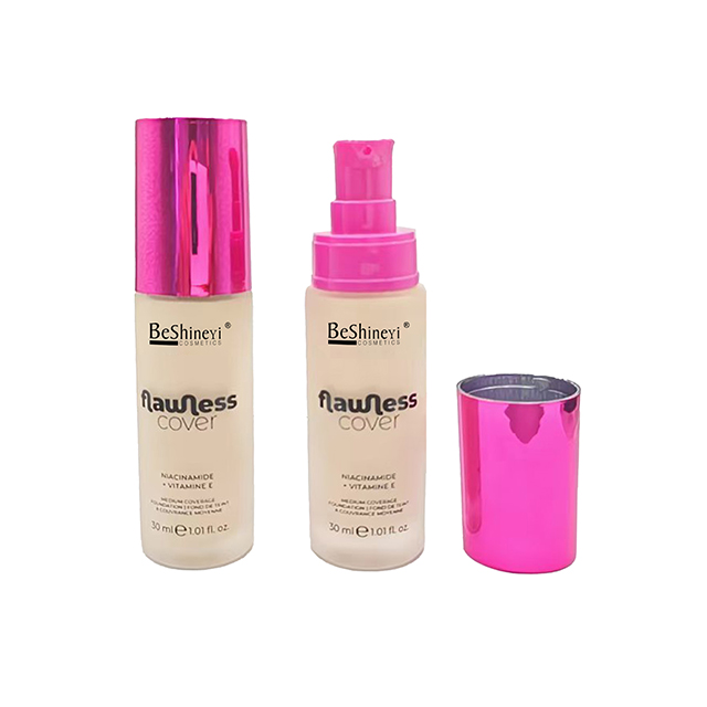 Private Label Flawless Lightweight Liquid Waterproof Foundation Full Coverage Whitening Foundation Face Base Makeup